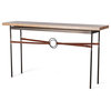 Hubbardton Forge 750120-05-84-LC-M2 Equus Wood Top Console Table in Bronze