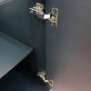 61" Single Sink Vanity, Dark Gray Finish And White Carrara Marble