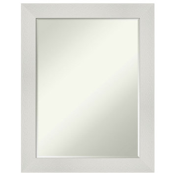 Mosaic White Petite Bevel Wall Mirror 22.5 x 28.5 in.
