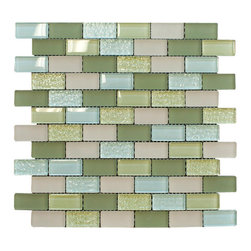 Bonibon Crystal Subway Glass Mosaic Tiles Collection - Home Accessories & Decor