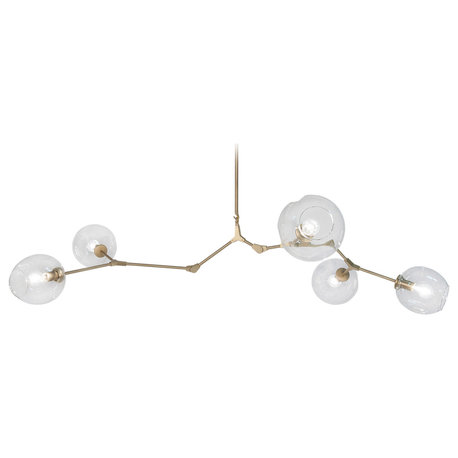 Fairfax 5 Light Chandelier in Brushed Brass