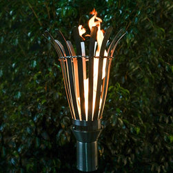 Arcadian Stainless Steel Tiki Torch Kit - Outdoor Torches