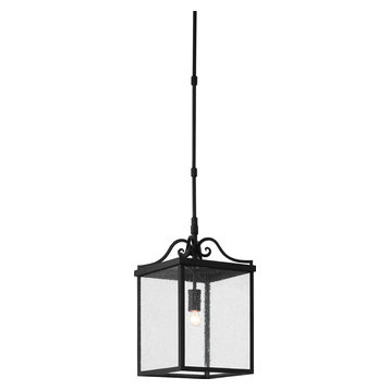 CURREY GIATTI Outdoor Lantern 1-Light Small Midnight Wrought Iron
