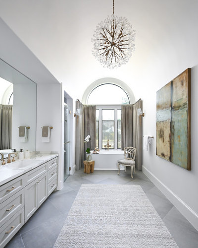French Country Bathroom by By Design Interiors, Inc.