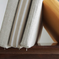 Custom linen bench cushions - Seat Cushions