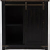 Madison County Barn Door Accent Cabinet - Vintage Black
