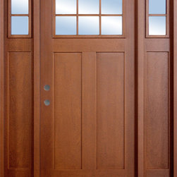Craftsman 6-Lite Fiberglass Door - Front Doors