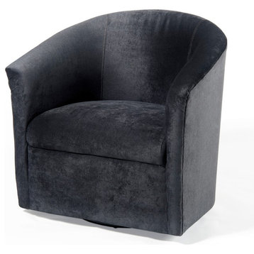Elizabeth Swivel Chair, Charcoal