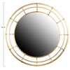 Round Metal Wall Mirror, Gold