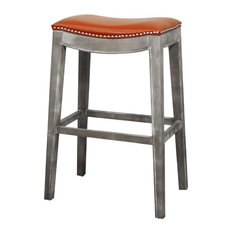 Most Por Leather Bar Stools And Counter With Nailhead Stedman Leather Bar Stool Pumpkin Stools And Counter