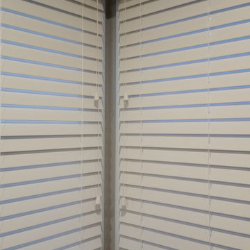 Faux wood and wood blinds