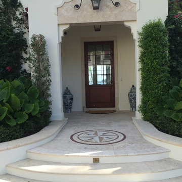 Coral stone Windows and Doors Mouldings and Pavers combined with Colombian Brake