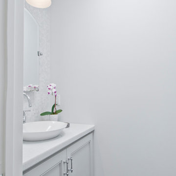 Hermosa Beach Minimalist Powder Room Transformation