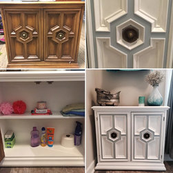 DIY Farmhouse Style: Hall Cabinet & A Bucket of Paint - Bookcases