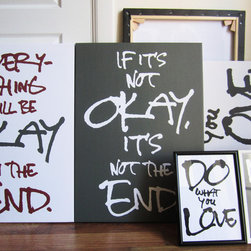 Quote on Canvas - 美術品・アート作品