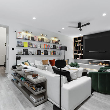 Innovative Design: Custom Entertainment & Fireplace Feature