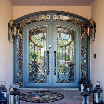 Acanthus Iron Entry Door