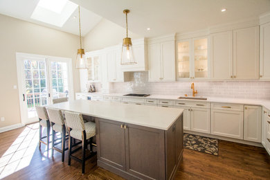Example of a transitional kitchen design in Philadelphia