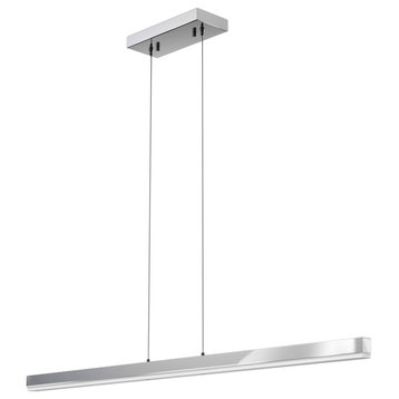 Float 48" Linear Pendant Polished Chrome