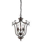 Millennium Lighting - Millennium Lighting 1333-RBZ Fulton - 20" 3 Light Pendant - Pendants serve as both an excellent source of illuFulton 20" Three Lig Rubbed Bronze *UL Approved: YES Energy Star Qualified: n/a ADA Certified: n/a  *Number of Lights: Lamp: 3-*Wattage:60w Candle bulb(s) *Bulb Included:No *Bulb Type:Candle *Finish Type:Rubbed Bronze
