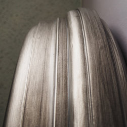 Chromo | Decorative Convex Mirror | Pewter | Detail - Wall Mirrors