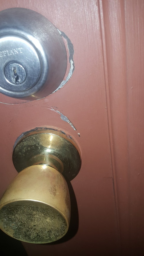 Repair and paint fiberglass door