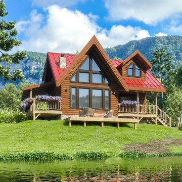 The Duncan - Log Home, USA, 3D Visualization
