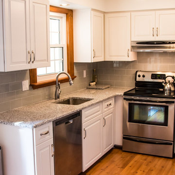 Tiny Kitchen Refaced in White