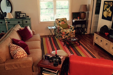 Living room - eclectic living room idea in Little Rock