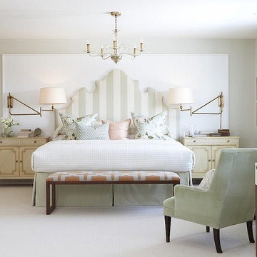 Soothing Bedroom Retreat with Soft White Carpeting