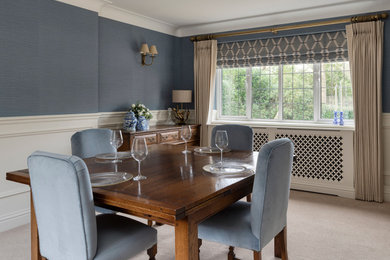 This is an example of a traditional dining room in Kent.