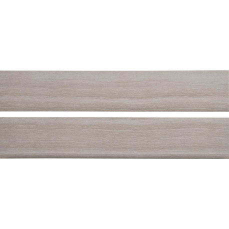 Essentials Charisma White Bullnose 3x18 Matte Ceramic Tile, 30-Pieces