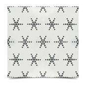 8"x8" Paris Handmade Cement Tile, Black and White, Set of 12