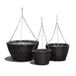 Resin Wicker Planter - Handicraft Pots - Ecova shop - Products