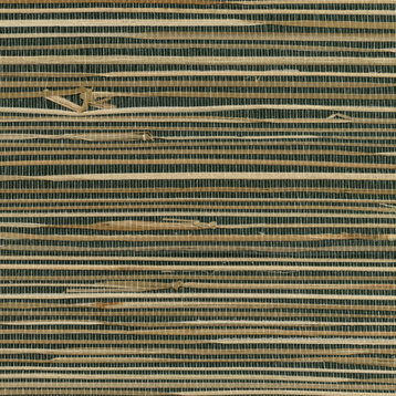 Anhui Black Grasscloth Wallpaper Bolt