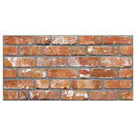 Dundee Deco - Faux Brick 3D Wall Panels, Red Orange, Set of 10, Covers 54 sq ft - You can use our panels for residential and commercial decoration. The application landscape includes homes, cafes, restaurants, hotels, exhibition stands, offices, shops, and showcase decorations. The Dundee Deco Styrofoam Wall Panels can be installed without professional help. You can do it yourself. The structure and characteristics of our panels add value to any construction project by preventing moisture and providing thermal insulation. The Dundee Deco panels do not deform over time, are water-resistant and impact-resistant, non-flammable, and are 100% environmentally friendly. The products can be used for Interior and Exterior applications. (For exterior applications, please use water-based varnish)