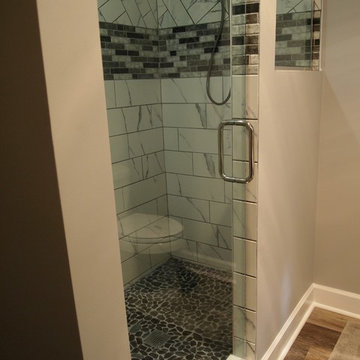 Shower Renovation, Lighting Upgrade, & Frameless Glass Install in Palm Harbor