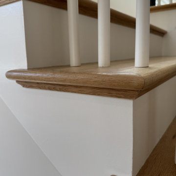 Project #142 | Transitional Staircase with Over-the-Post Balustrade