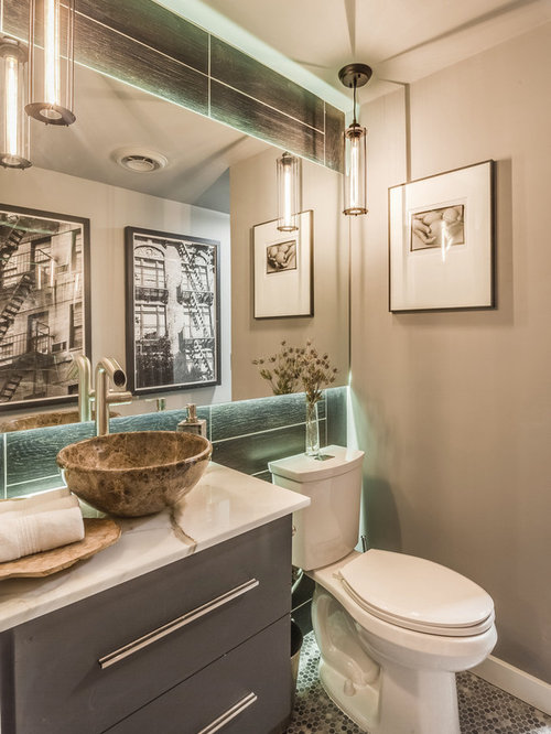Industrial Powder Room Design Ideas, Remodels & Photos