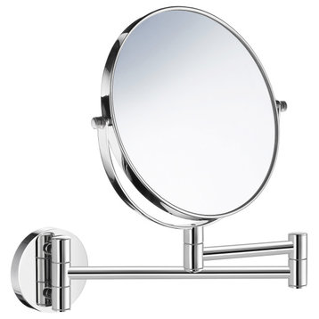 Z628 Wall Mounted 2 Sided Make Up/Shaving Mirror, 7X'S and Normal