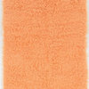Linon New Flokati Hand Woven Wool 2'x3' Rug in Sherbet Orange