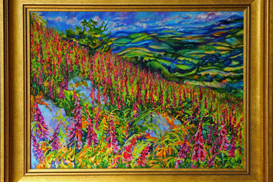 Oil painting on canvas - Valley in Bloom