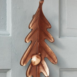 Oak Leaf Door Knocker - Door Knockers