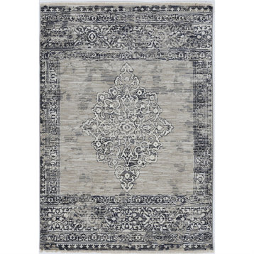 Westerly Rug 7650 9'x12', Sand/Charcoal