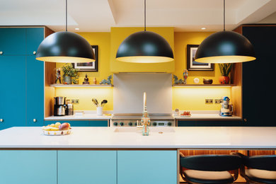 Design ideas for a midcentury kitchen in Manchester.