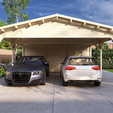 Log garages-Timber carports
