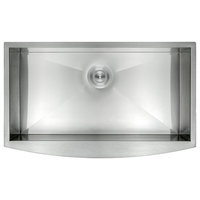 AKDY 33"x22"x9" Apron Farmhouse Handmade Stainless Steel Kitchen Sink