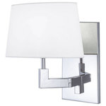 Norwell Lighting - Norwell Lighting 8240-PN-WS Grace - One Light Wall Sconce - An elegant sconce with oversized back plate and aGrace One Light Wall Polished Nickel Whit *UL Approved: YES Energy Star Qualified: n/a ADA Certified: n/a  *Number of Lights: Lamp: 1-*Wattage:60w Edison bulb(s) *Bulb Included:No *Bulb Type:Edison *Finish Type:Polished Nickel