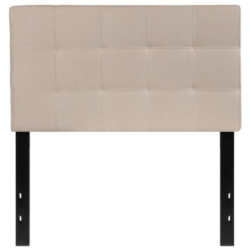 Flash Furniture Bedford Twin Fabric Panel Headboard in Beige