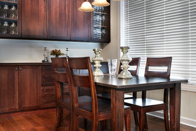 Dining room - traditional dining room idea in Detroit